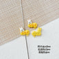 Baking Painted Window Kitten and Nice Rabbit Metal Beads 15/17mm 10pcs 17