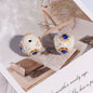 Pearl Encrusted Cube Clay Beads 20mm Rhinestone Accent 5pcs 14