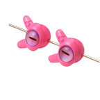 Baking Painted One-Eyed Monster Acrylic Beads 16mm Colorful Glossy 50pcs 2