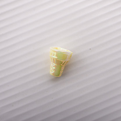 Painted Cone Acrylic Beads 20mm Solid Creamy Colors 5pcs 8