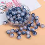 Crackle Round Glass Beads 8mm Multicolor Mixed 30pcs 15