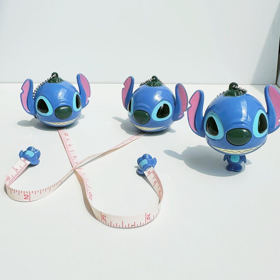 Retractable Measuring Tapes Plastic Cartoon Figure Case 2pcs 10