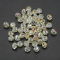 Faceted Glass Beads 8mm Watermelon Electroplated Iridescent 30pcs 21