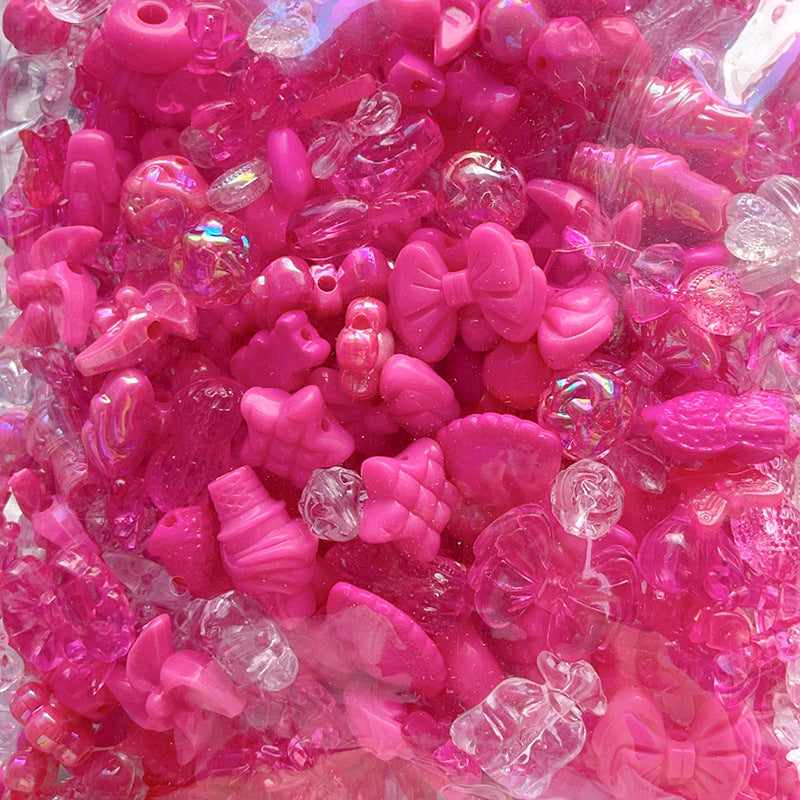 Multicolor Mixed Shape Acrylic Beads Vibrant Pastel Colors 11