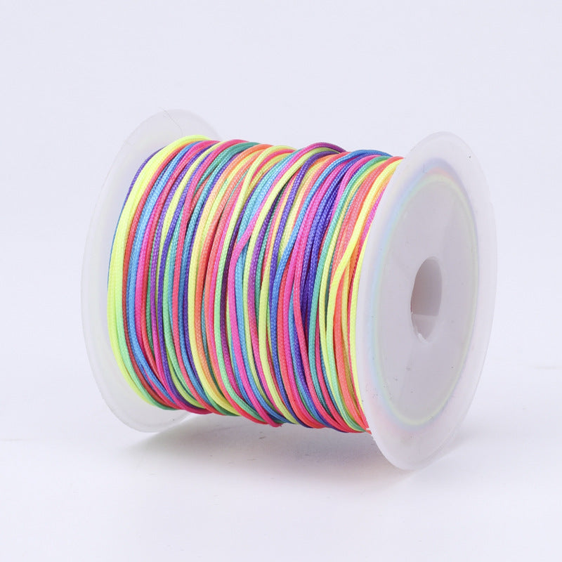 Nylon Thread 0.8mm Diameter 40m Colorful Jewelry Stringing Cord 21