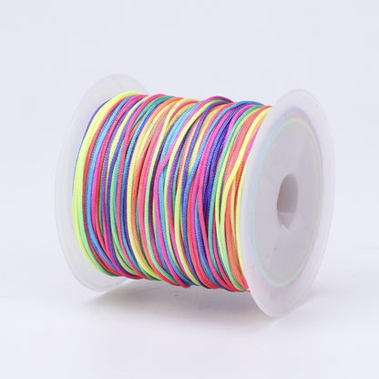 Nylon Thread 0.8mm Diameter 40m Colorful Jewelry Stringing Cord 21