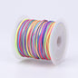 Nylon Thread 0.8mm Diameter 40m Colorful Jewelry Stringing Cord 21