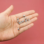Tube Metal Beads 7mm Threaded Tibetan Large Hole Alloy 100pcs 3