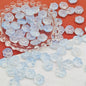 Czech Glass Beads Cat Paw 14mm Pastel Matte 25pcs 2