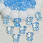 Gradient 3D Cat Figurine Glass Beads 20mm Pastel Colors 20pcs 2