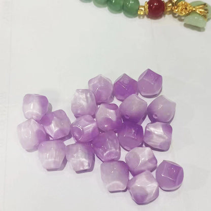 Gradient Fig Shaped Resin Beads 10mm Multicolor Ombre 40pcs 12