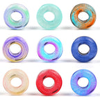 Glass Circle Spacer Beads 10mm Transparent 50pcs 3