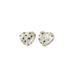 Transparent Black Wave Dot Acrylic Beads Glossy Faceted 1pc 5