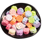 Gradient Colored Cheese Macaron Resin Beads 17mm Plating 20pcs 5