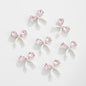 Jewelled Bow Rhinestone Beads 18mm Vibrant Colors Alloy 10pcs 10