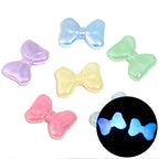 Glow Bow Acrylic Beads 22x31mm Pastel Glow in the Dark 50pcs 6