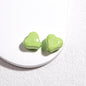Irregular Faceted Heart Acrylic Beads 12mm Vibrant Colors 50pcs 16