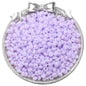 Frosted Abacus Glass Beads 3x6mm Pastel Matte Finish 70pcs 19