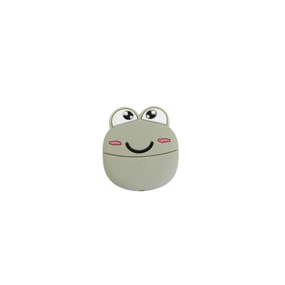 Silicone Focal Beads Frog Smiling Face Pastel Colors 20pcs 10