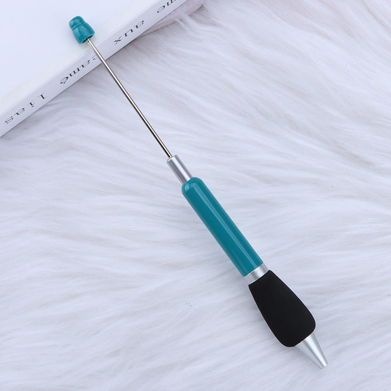 Beadable Ballpoint Pen Comfortable Grip Sponge Sheath Black Ink 1.0mm 15