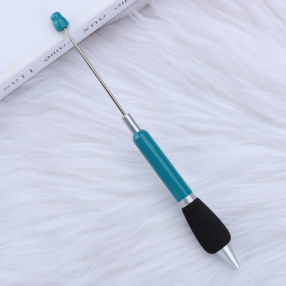 Beadable Ballpoint Pen Comfortable Grip Sponge Sheath Black Ink 1.0mm 15