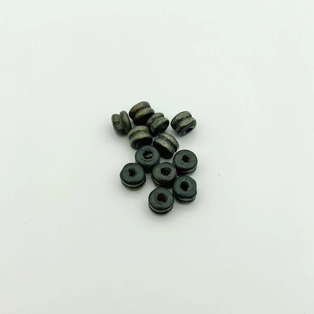 Wood Two Section Spacer Beads 6mm Multi-Color 1000pcs 4