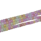 Crackle Flat Circular Glass Beads 6mm 8mm Pastel Mixed Colors 60pcs 5