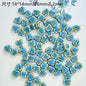 Tiny Butterfly Ceramic Beads 14mm Fambe Glaze Glossy 10pcs 14