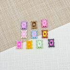 Baking Painted Poker Metal Beads 15mm Colorful Whimsical Design 10pcs 23