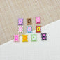Baking Painted Poker Metal Beads 15mm Colorful Whimsical Design 10pcs 23