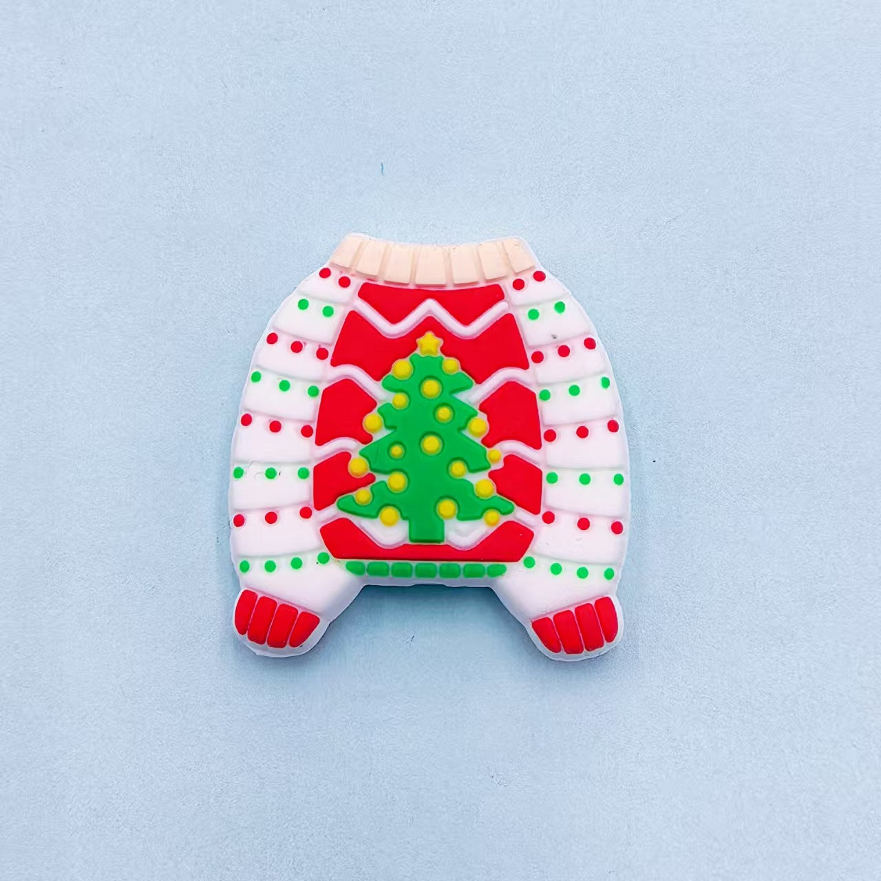 Silicone Focal Beads Christmas Tree Costume Sweater 20pcs 6