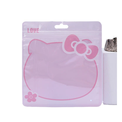 Hello Kitty and Apple Shaped Top Seal Zip Lock Plastic Bags 100pcs 13.5x13.5 15x16cm 5