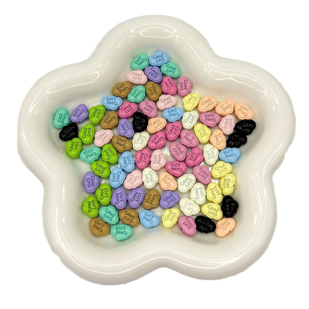 Cartoon Cloud Metal Beads 12mm Painted Alloy 20pcs 5
