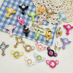 Wand Metal Beads Painted Anime Style Alloy 10pcs