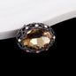 Double-Sided Heart Rhinestone Beads 24mm Vintage Alloy 10pcs 12