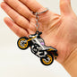 PVC Motorcycle Keychain Trendy Vibrant Colors Urban Style 9