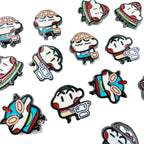 Painted Alloy Metal Beads Crayon Shin-Chan Series 10pcs 5