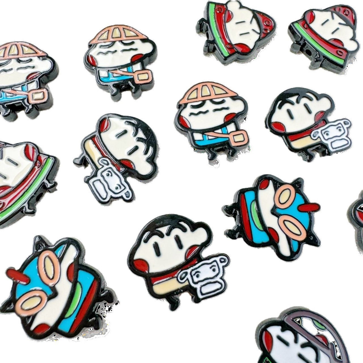 Painted Alloy Metal Beads Crayon Shin-Chan Series 10pcs 5