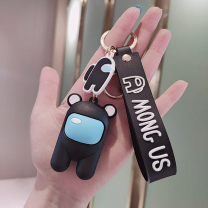 PVC Among Us Character Cartoon Keychain with Wrist Strap 16
