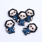 Silicone Focal Beads Halloween Jason Joker Horror Faces 10pcs 4