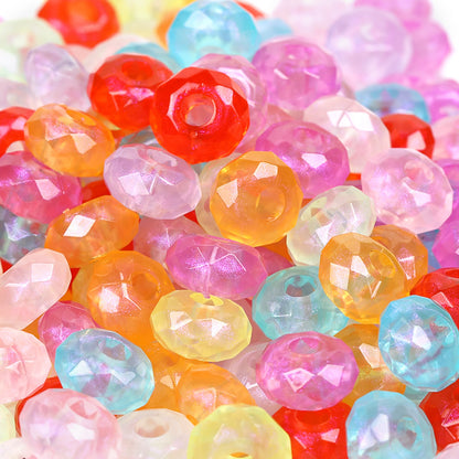 Acrylic Spacer Beads 14mm Candy Solid Color Large Hole 100pcs 11