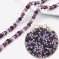 Transparent Flat Glass Beads 6mm Smooth Glossy Finish 200pcs 15