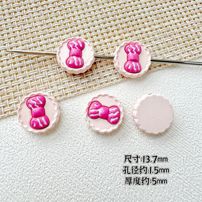 Butterfly Painted Metal Beads Decorative Alloy 10pcs 26