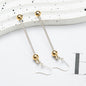 Beadable Earrings Metal Colorful Bar 7.8cm 4.4g Wholesale 7