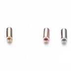 Smooth Tube Acrylic Beads 6mm Chic Gold Rose Silver 200pcs 5