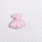 UV Plating Skirt Acrylic Beads 26mm Colorful Shimmering 20pcs 8