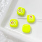 Cat Eye and One-Eyed Beast Metal Beads 10mm Baking Painted 10pcs 36