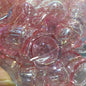 Transparent Valley Lily Flower Acrylic Beads 16 23mm UV Plating 100pcs 5