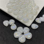 Czech Glass Beads Teardrop 12mm Transparent Iridescent 100pcs 28