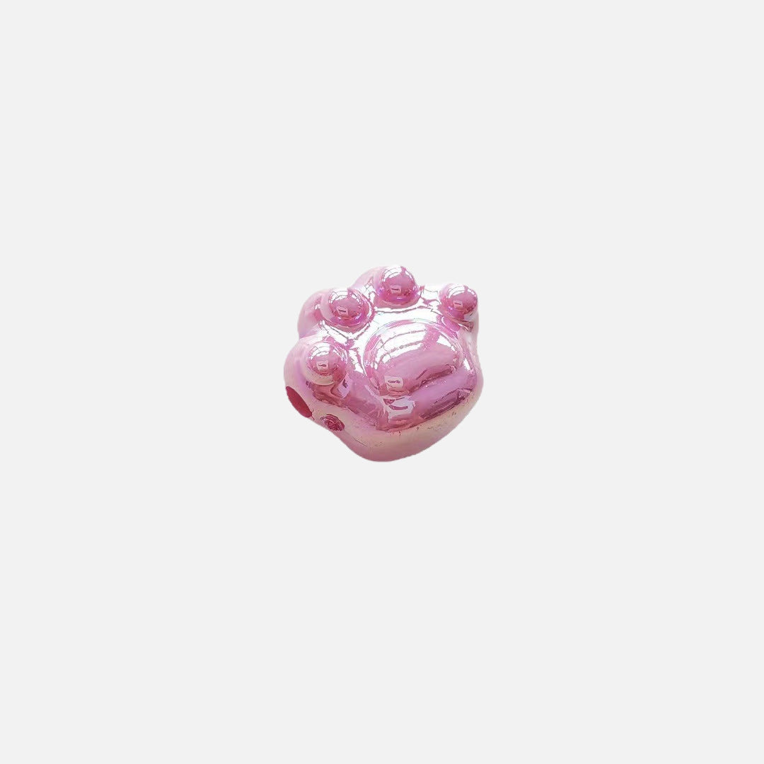 Glossy Cat Claw Acrylic Beads 18.5mm Pastel Colors 220pcs 2